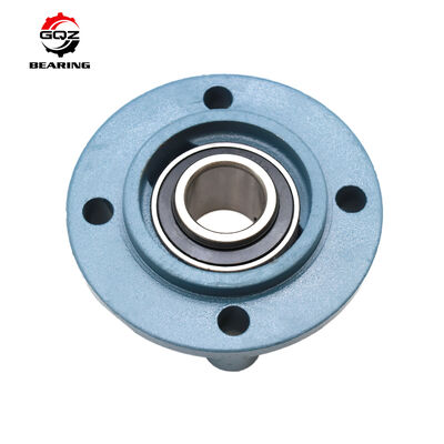 LYF207 2F Square 4-Bolt Flange Bearing Unit, Double 2F Flinger-Rubber Anti-Mud Seals