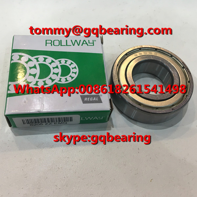 Gcr15 steel Material ROLLWAY 6205ZZ EMQ Metal Shielded Deep Groove Ball Bearing