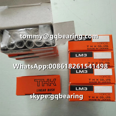 THK LM8 Linear Bushings Chrome Steel Material Linear Ball Bearings