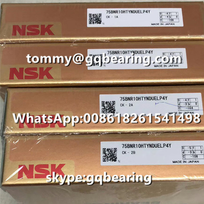 Ceramic material Balls P4Y High Precision NSK 75BNR10HTYNDUELP4Y High Speed Ball Screw Bearing