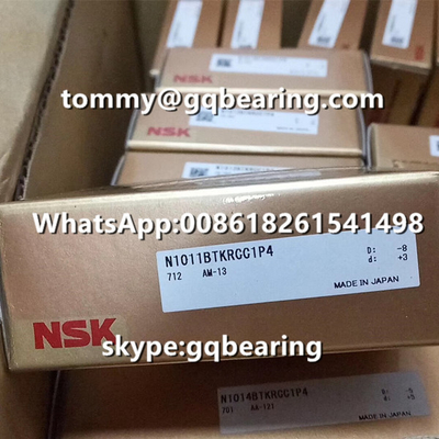 CC1 Clearance NSK N1011BTKRCC1P4 Single Row High Precision Cylindrical Roller Bearing