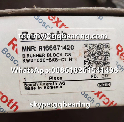 Rexroth R166671420 Steel Material Narrow Width Short Length Standard Height Linear Block