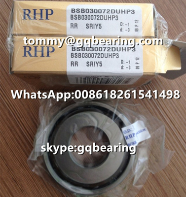 Ceramic Material Balls RHP BSB030072DUHP3 Super Precision Spindle Ball Bearing Angular Contact Ball Bearing