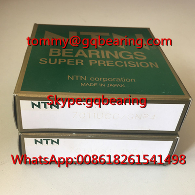 P4 Precision NTN 7011UCG/GNP4 Super Precision Angular Contact Ball Bearing 55*90*18mm