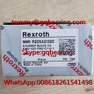 Carbon Steel Material Rexroth R205A22320 Runner Block R205A22320 FNS KWE-025-FNS-C2-H-1 Linear Block