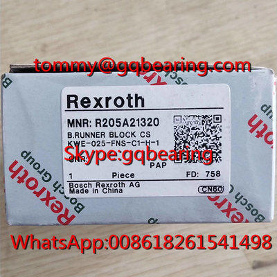 Carbon Steel Material Rexroth R205B81320 Runner Block KWE-020-FLS-C1-H-1 Ball Rail RunnerBlock