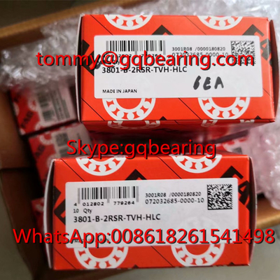 Japan Origin FAG 3801-B-2RSR-TVH-HLC Nylon Cage Double Row Angular Contact Ball Bearing