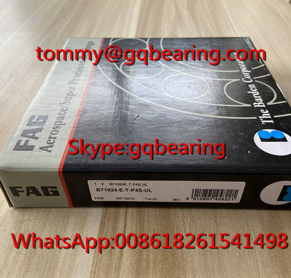 25 degree Contact Angle FAG B71924-E-T-P4S-UL Super Precision Angular Contact Ball Bearing