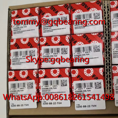 Slovakia Origin FAG 3200BB.2ZR.TVH Nylon Cage Double Row Angular Contact Ball Bearing 3200-B-2Z-TVH Bearing