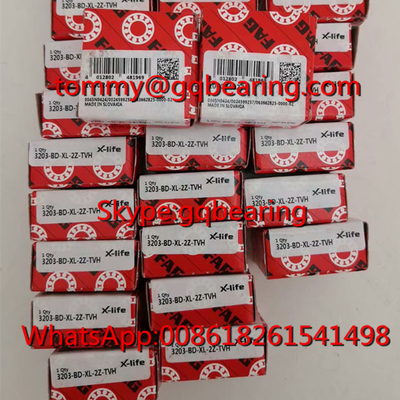 Slovakia Origin FAG 3203-BD-XL-2Z-TVH Nylon Cage Double Row Angular Contact Ball Bearing 3203-BD-2Z-TVH Bearing