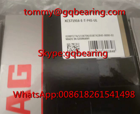 25 degree Contact Angle FAG XCS71916-E-T-P4S-UL Super Precision Angular Contact Ball Bearing