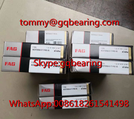 25 degree Contact Angle FAG XCS71916-E-T-P4S-UL Super Precision Angular Contact Ball Bearing