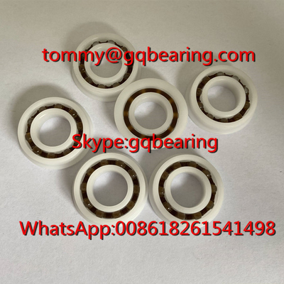 POM Plastic Material F6901 Flanged Plastic Ball Bearing 12x24x6mm