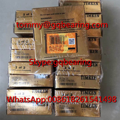 TIMKEN B7208C-T-P4S-DUL Super Precision Angular Contact Ball Bearing 40x80x18mm Contact angle 15 degree