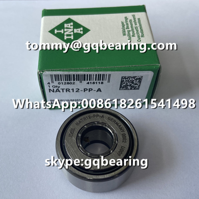 Yoke Type Gcr15 Roller Track Bearings NATR12-PP-A With 12mm Bore